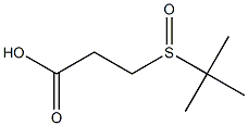 Propanoic acid, 3-[(1,1-dimethylethyl)sulfinyl]- Struktur