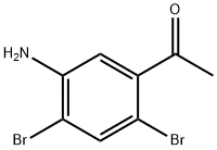 1-(5-Amino-2,4-dibromo-phenyl)-ethanone Struktur