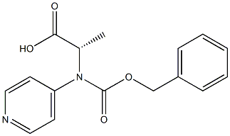 N-Cbz-(4-Pyridyl)-R-Alanine Struktur