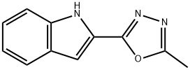 2-(5-methyl-1,3,4-oxadiazol-2-yl)-1H-indole Struktur