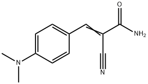 (Z)-2-cyano-3-[4-(dimethylamino)phenyl]prop-2-enamide Struktur