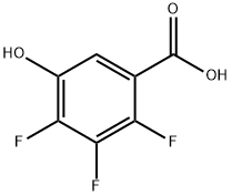 2,3,4-TRIFLUORO-5-HYDROXYBENZOIC ACID Struktur