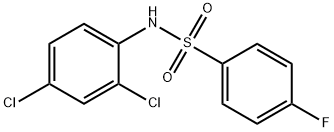 N-(2,4-dichlorophenyl)-4-fluorobenzenesulfonamide Struktur