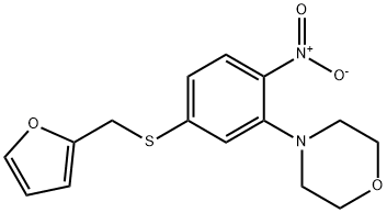 4-[5-(Furan-2-ylmethylsulfanyl)-2-nitro-phenyl]-morpholine Struktur