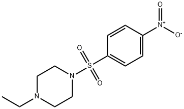 Piperazine, 1-ethyl-4-[(4-nitrophenyl)sulfonyl]- Struktur