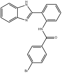 N-(2-(1H-benzo[d]imidazol-2-yl)phenyl)-4-bromobenzamide Struktur