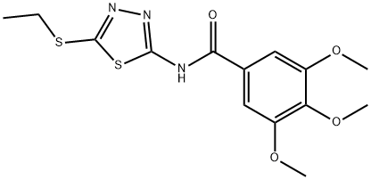 N-(5-(ethylthio)-1,3,4-thiadiazol-2-yl)-3,4,5-trimethoxybenzamide Struktur