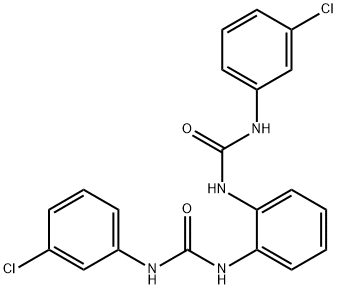 1-(3-chlorophenyl)-3-[2-[(3-chlorophenyl)carbamoylamino]phenyl]urea Struktur