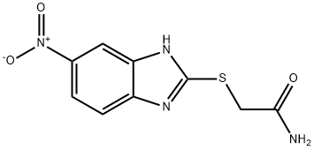 2-[(5-nitro-1H-benzimidazol-2-yl)sulfanyl]acetamide Struktur