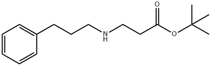 tert-butyl 3-[(3-phenylpropyl)amino]propanoate Struktur