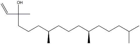 (7R,11R)-3,7,11,15-tetramethylhexadec-1-en-3-ol Struktur