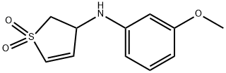 3-((3-methoxyphenyl)amino)-2,3-dihydrothiophene 1,1-dioxide Struktur