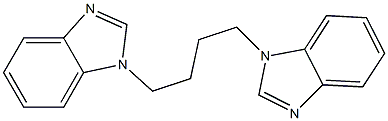 1-[4-(benzimidazol-1-yl)butyl]benzimidazole Struktur