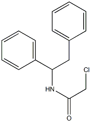 Acetamide, 2-chloro-N-(1,2-diphenylethyl)- Struktur