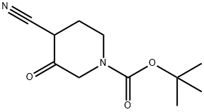 tert-butyl 4-cyano-3-oxopiperidine-1-carboxylate Structure