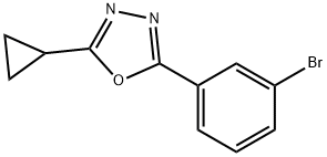 2-(3-BROMOPHENYL)-5-CYCLOPROPYL-1,3,4-OXADIAZOLE Struktur