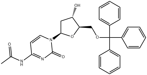 N4-acetyl-O5'-trityl-2'deoxy-cytidine Struktur