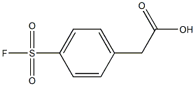 Benzeneacetic acid,4-(fluorosulfonyl)- Struktur