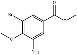 3-AMINO-5-BROMO-4-METHOXY-BENZOIC ACID METHYL ESTER Struktur