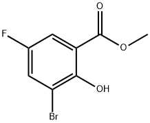 3-Bromo-5-fluoro-2-hydroxy-benzoic acid methyl ester Struktur