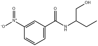 N-(1-hydroxybutan-2-yl)-3-nitrobenzamide Struktur