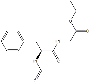 Glycine, N-(N-formyl-L-phenylalanyl)-, ethyl ester Struktur