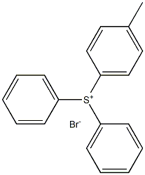 Sulfonium, (4-methylphenyl)diphenyl-, bromide Struktur