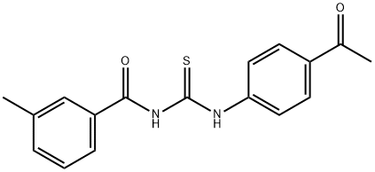 N-{[(4-acetylphenyl)amino]carbonothioyl}-3-methylbenzamide Struktur