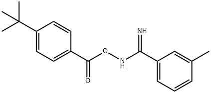 N'-{[(4-tert-butylphenyl)carbonyl]oxy}-3-methylbenzenecarboximidamide Struktur