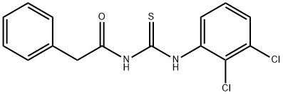 N-{[(2,3-dichlorophenyl)amino]carbonothioyl}-2-phenylacetamide Struktur