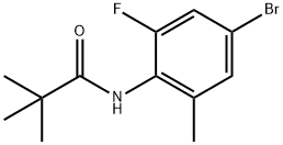 N-(4-Bromo-2-fluoro-6-methylphenyl)pivalamide Struktur