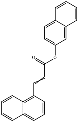 2-naphthyl 3-(1-naphthyl)acrylate Struktur