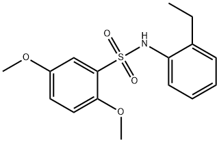 N-(2-ethylphenyl)-2,5-dimethoxybenzenesulfonamide Struktur