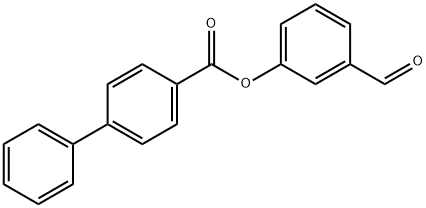 3-formylphenyl 4-biphenylcarboxylate Struktur