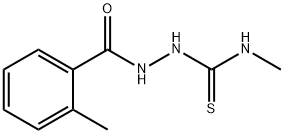 1-methyl-3-[(2-methylbenzoyl)amino]thiourea Struktur