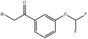 2-BROMO-1-(3-(DIFLUOROMETHOXY)PHENYL)ETHANONE Struktur