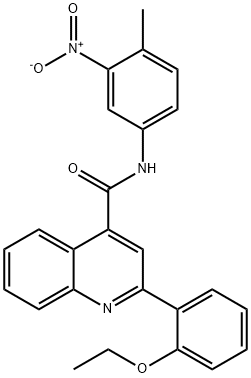 2-(2-ethoxyphenyl)-N-(4-methyl-3-nitrophenyl)quinoline-4-carboxamide Struktur