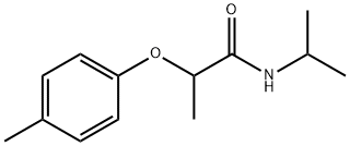 2-(4-methylphenoxy)-N-propan-2-ylpropanamide Struktur