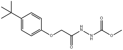 methyl 2-[(4-tert-butylphenoxy)acetyl]hydrazinecarboxylate Struktur