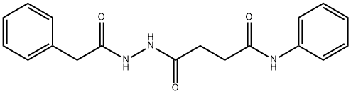 4-oxo-N-phenyl-4-[2-(2-phenylacetyl)hydrazinyl]butanamide Struktur