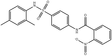 N-(4-{[(2,4-dimethylphenyl)amino]sulfonyl}phenyl)-2-nitrobenzamide Struktur