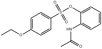 2-acetamidophenyl 4-ethoxybenzenesulfonate Struktur