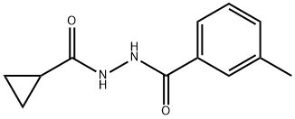 N'-(cyclopropylcarbonyl)-3-methylbenzohydrazide Struktur