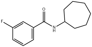 N-cycloheptyl-3-fluorobenzamide Struktur