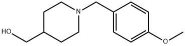 (1-(4-Methoxybenzyl)piperidin-4-yl)methanol Struktur