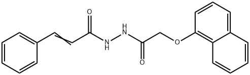 N'-[(1-naphthyloxy)acetyl]-3-phenylacrylohydrazide Struktur