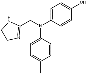 Phenol, 4-[[(4,5-dihydro-1H-imidazol-2-yl)methyl](4-methylphenyl)amino]- Struktur