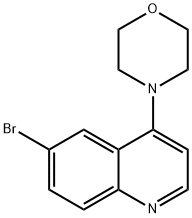 4-(6-BROMOQUINOLIN-4-YL)MORPHOLINE Struktur