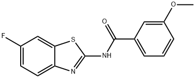 N-(6-fluorobenzo[d]thiazol-2-yl)-3-methoxybenzamide Struktur