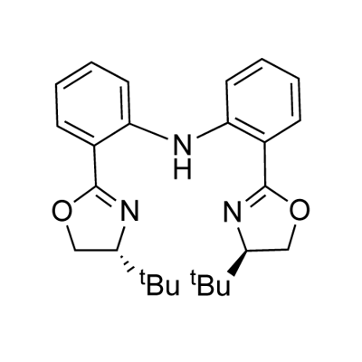 Bis[2-((4S)-4-tert-butyl-4,5-dihydrooxazol-2-yl)phenyl]amine Struktur